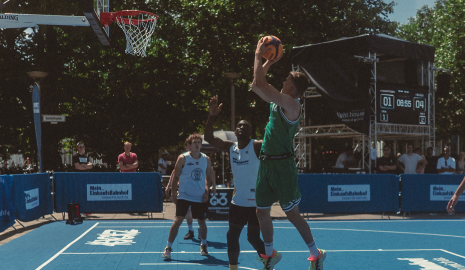 Spiel beim Basketball-Turnier 3x3-Germany 2022